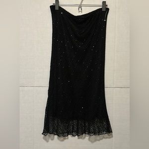 NWOT Fish net slip skirt Size L